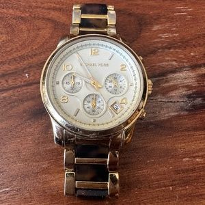 Michael Kors Gold Tortoise watch